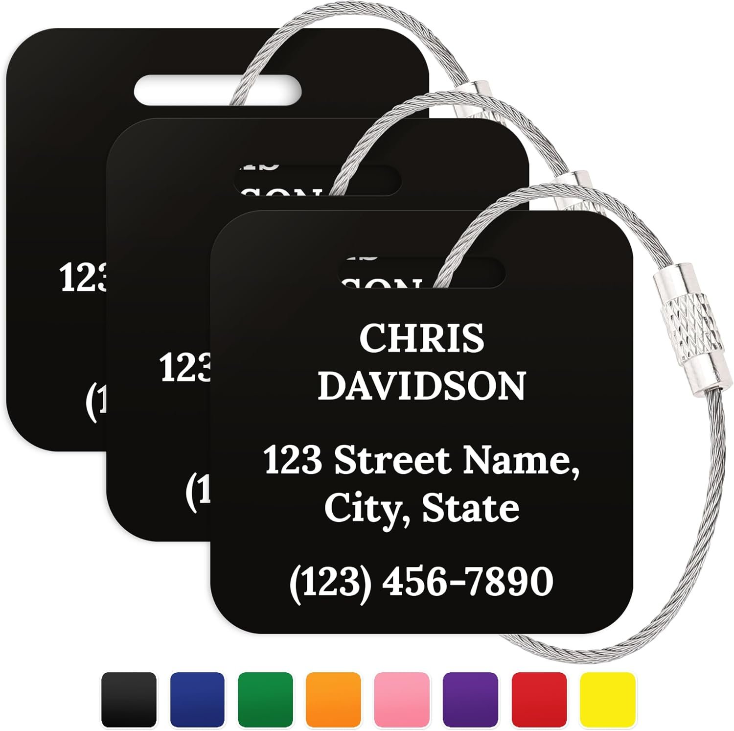 Luggage tags for flights