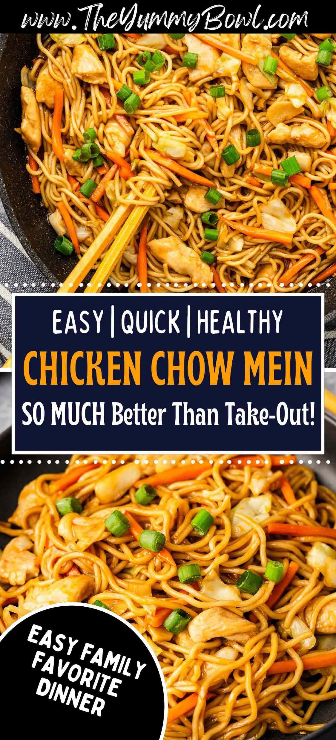 EASY Chicken Chow Mein Recipe