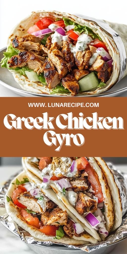 Homemade Greek Chicken Gyros with Tzatziki Sauce - Authentic & Delicious!