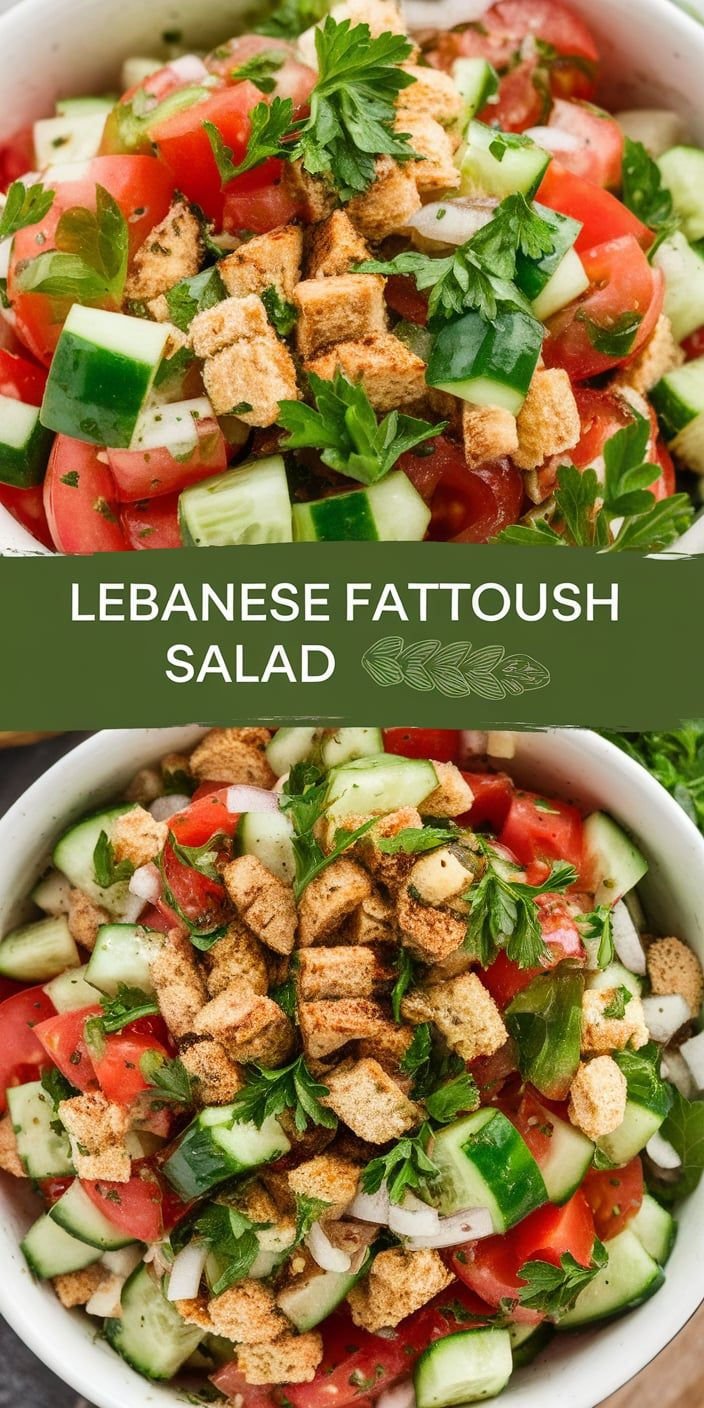 Lebanese Fattoush Salad Recipe