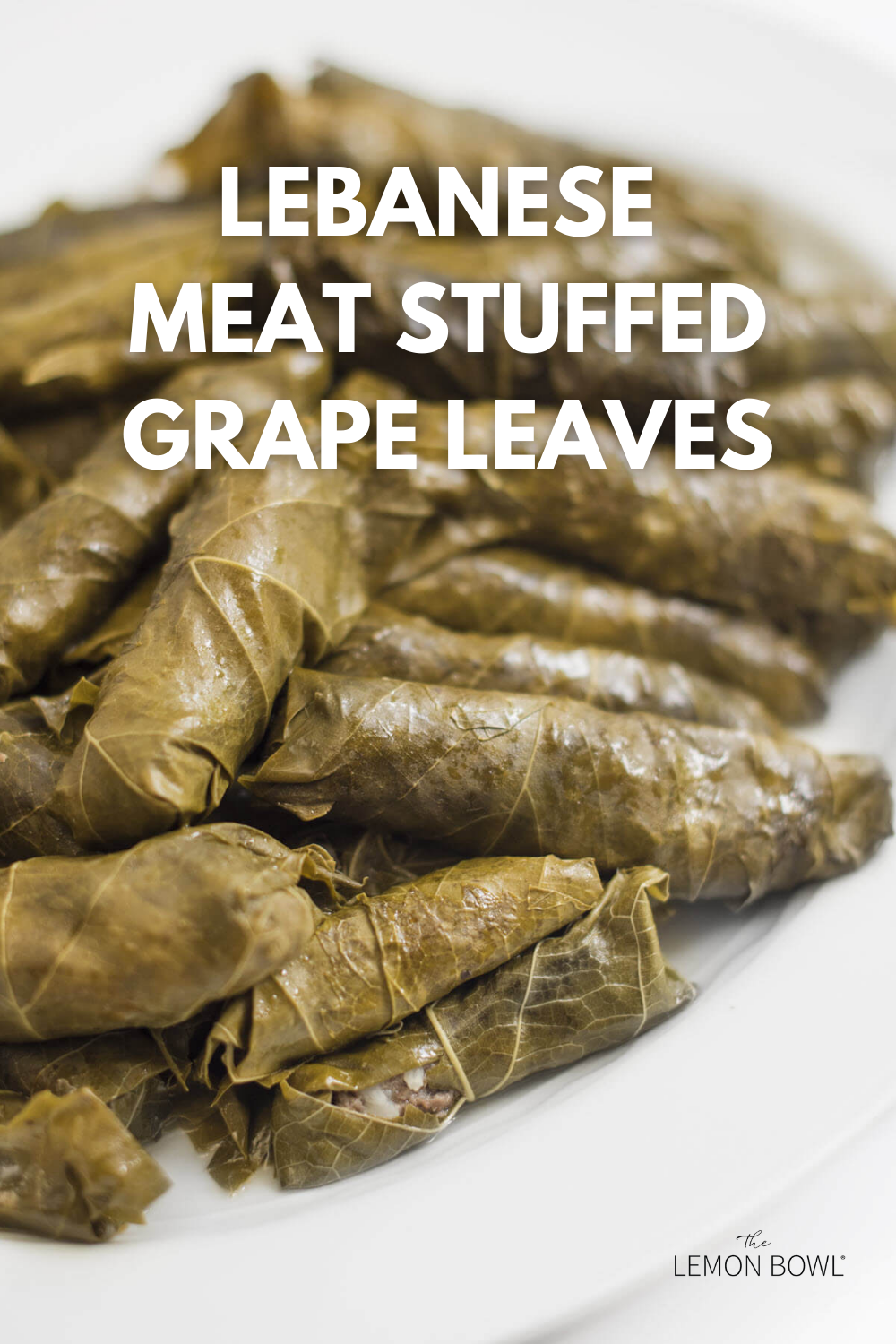 Lebanese Meat Stuffed Grape Leaves