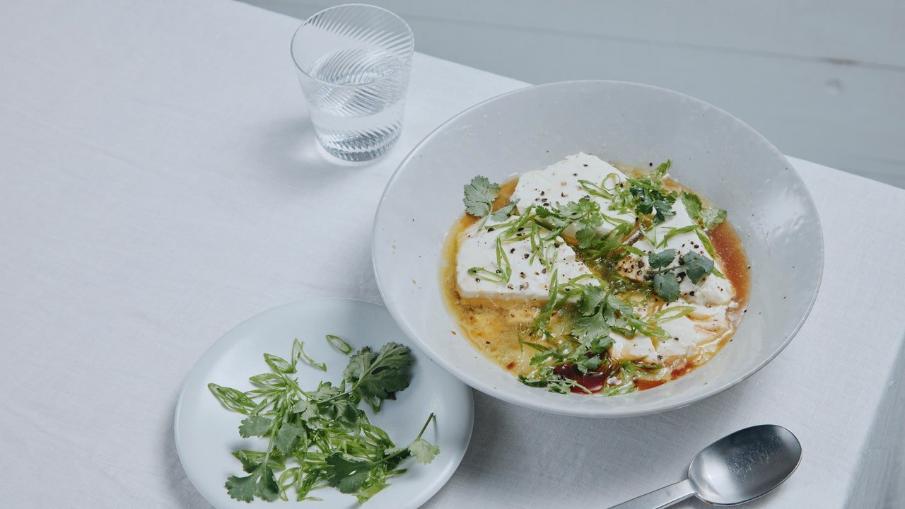 Microwaved Tofu With Butter and Soy Sauce Recipe