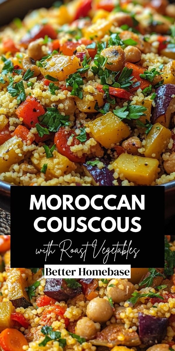 Moroccan Couscous with Roast Vegetables