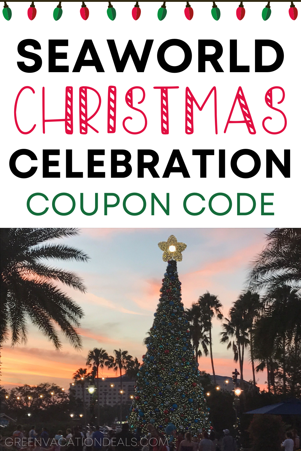Orlando Christmas Vacation Tips - Coupon for SeaWorld Orlando Christmas Celebration