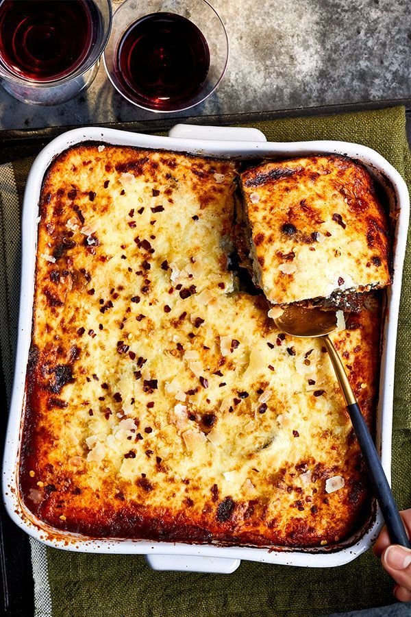 Roasted Eggplant Moussaka with Lamb