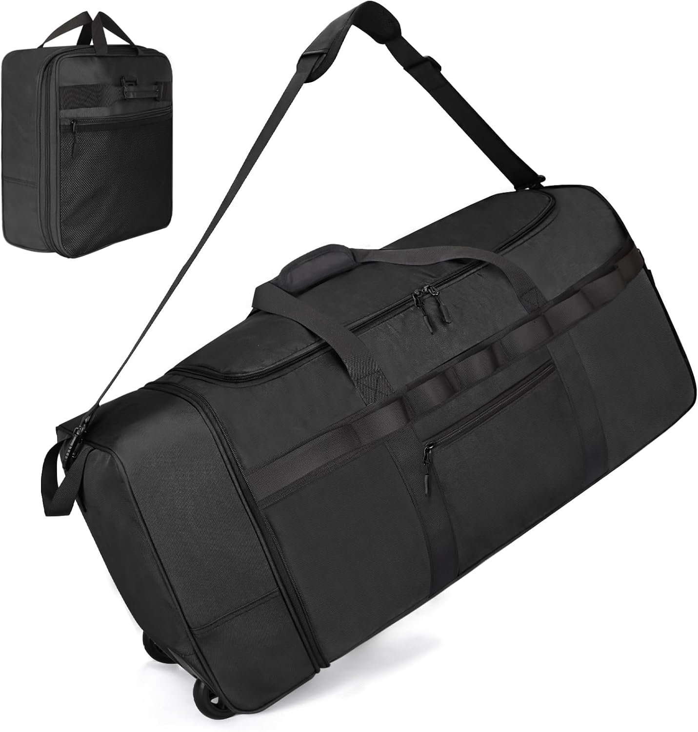 Rolling duffel bag