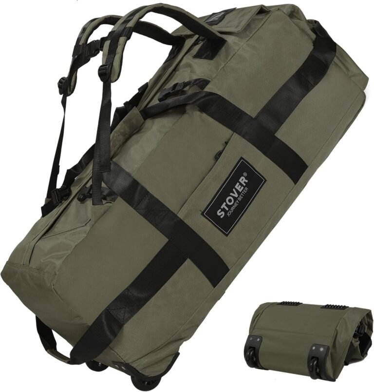 Rolling duffel bag