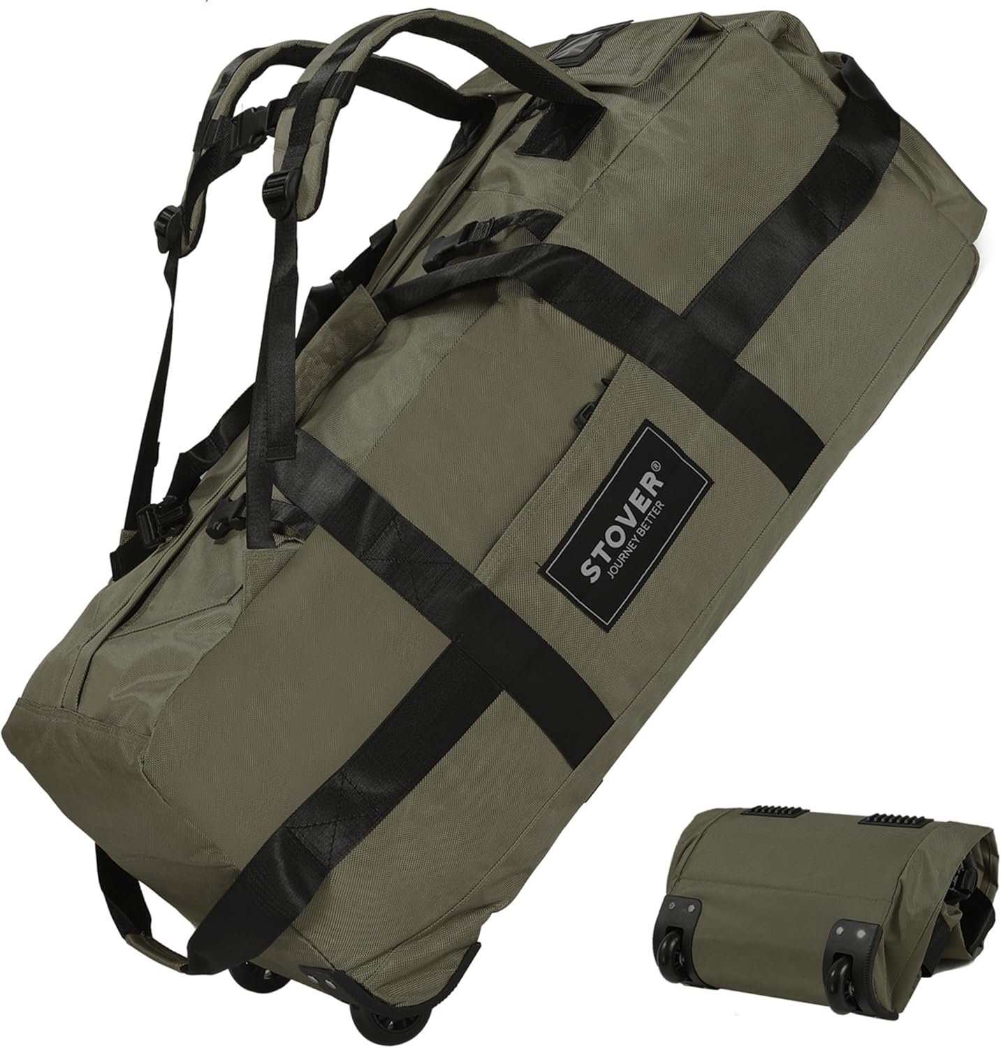 Rolling duffel bag