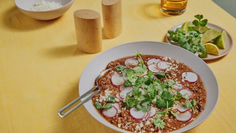Spicy Pork and Refried Bean Soup Recipe