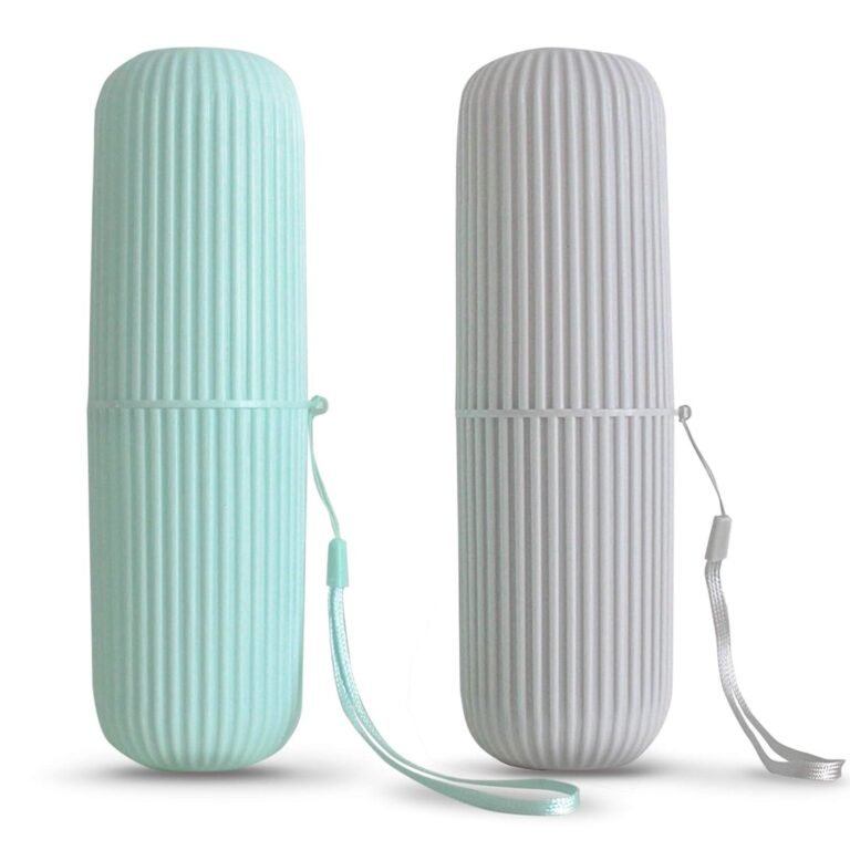 Portable toothbrush and case