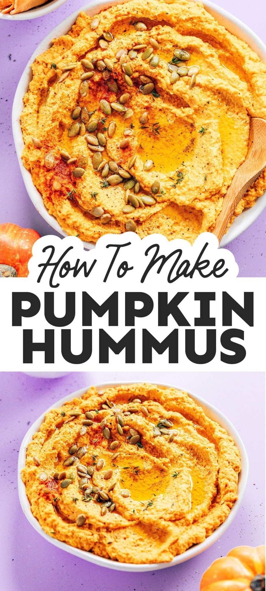The BEST Pumpkin Hummus (15 Minutes)