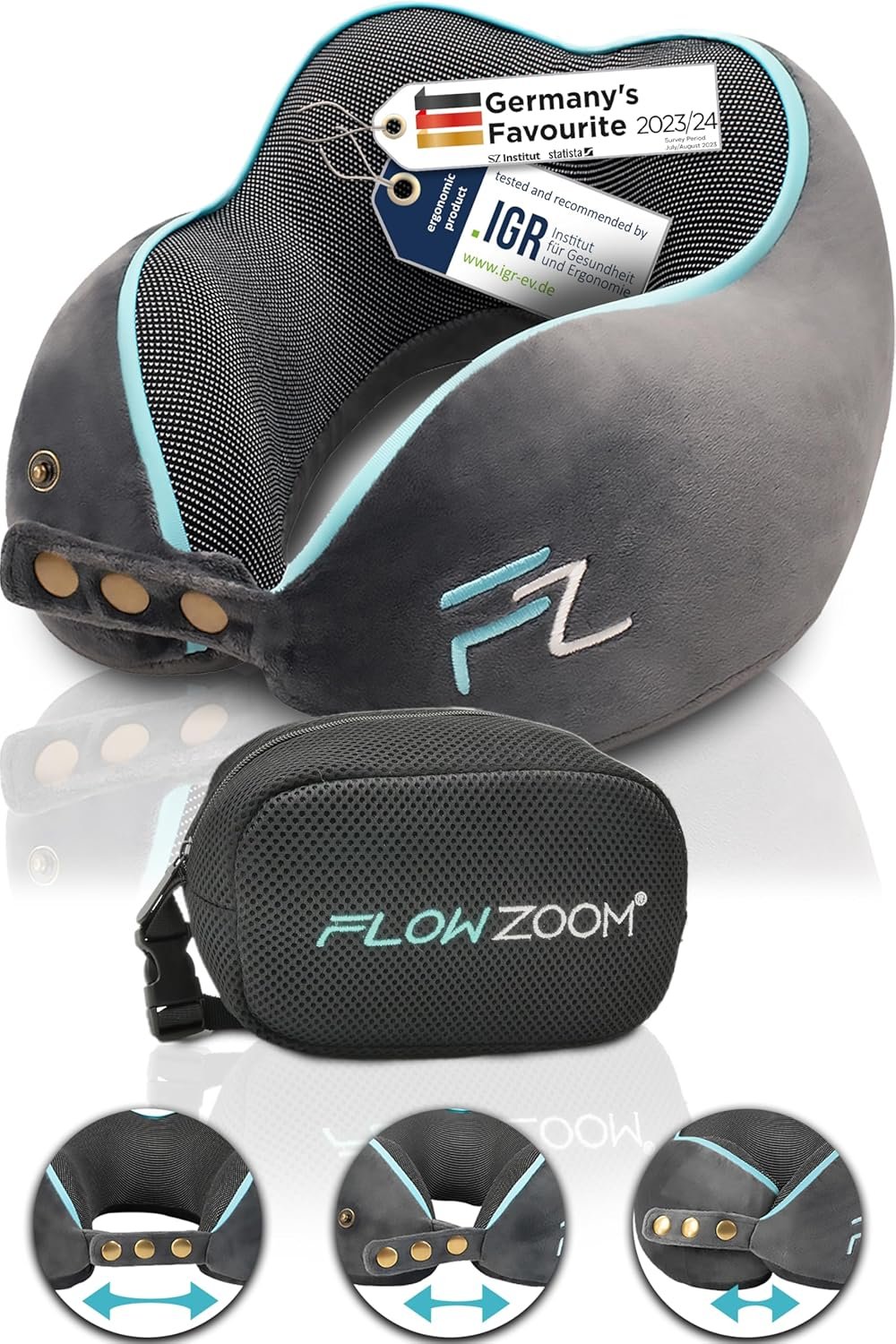 Neck pillow for flights