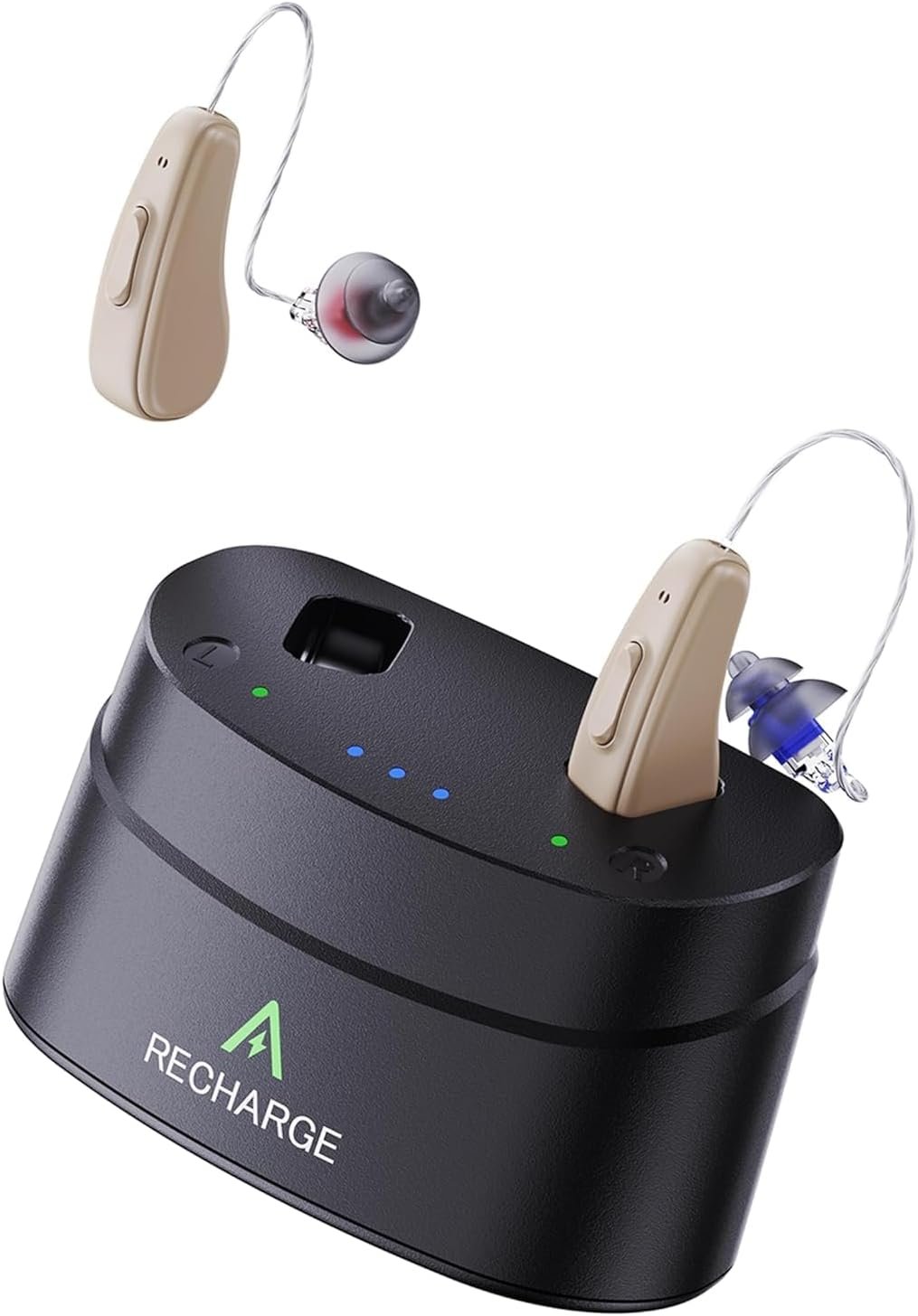 2024 Upgraded RIC Hearing Aids for Seniors Rechargeable Rece...
