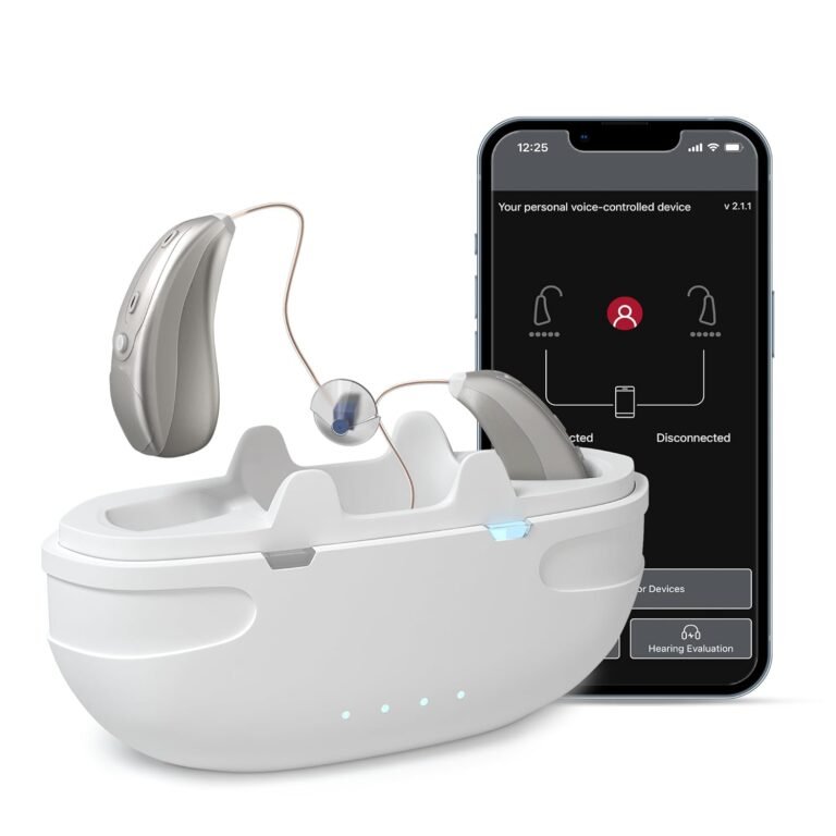 Bluetooth Hearing Aids for Seniors Rechargeable with 3 Noise...
