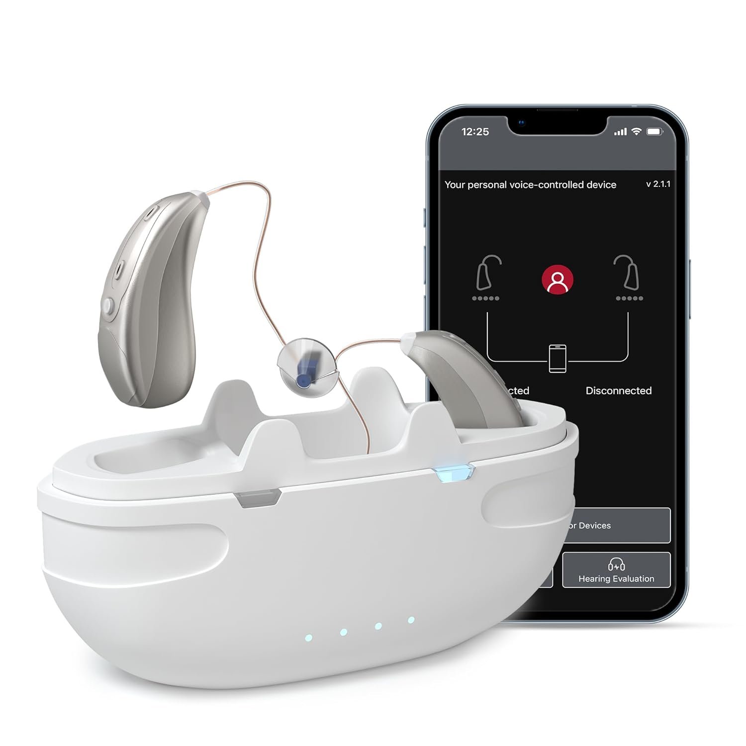 Bluetooth Hearing Aids for Seniors Rechargeable with 3 Noise...