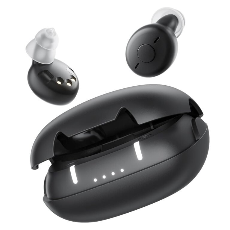 Rechargeable Hearing Aids, 33dB Gain CIC Hearing Amplifier w...