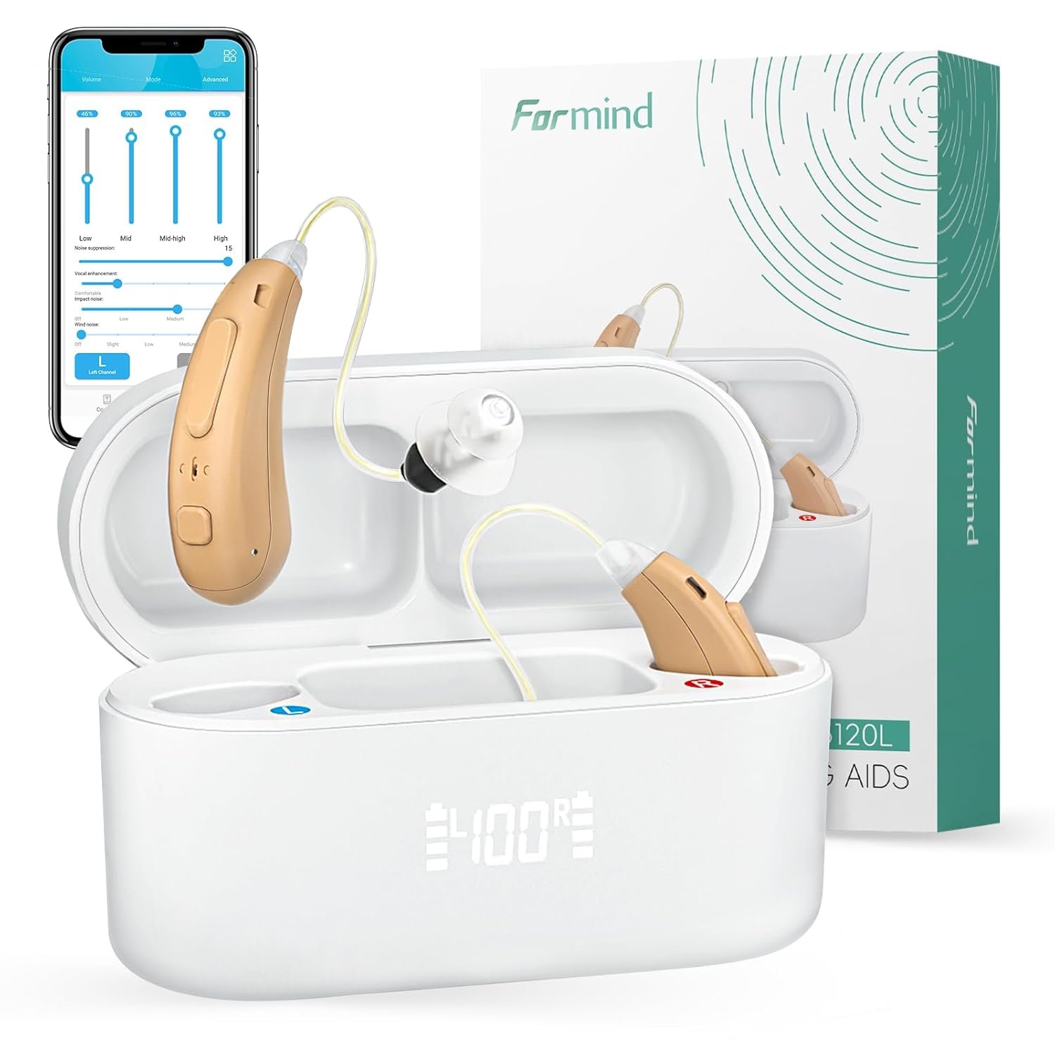 Rechargeable Hearing Aids for Seniors Advanced Receiver in...