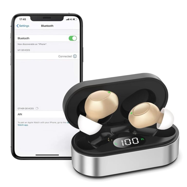 Rechargeable Hearing Aids for Seniors 16 Channels Bluetoot...