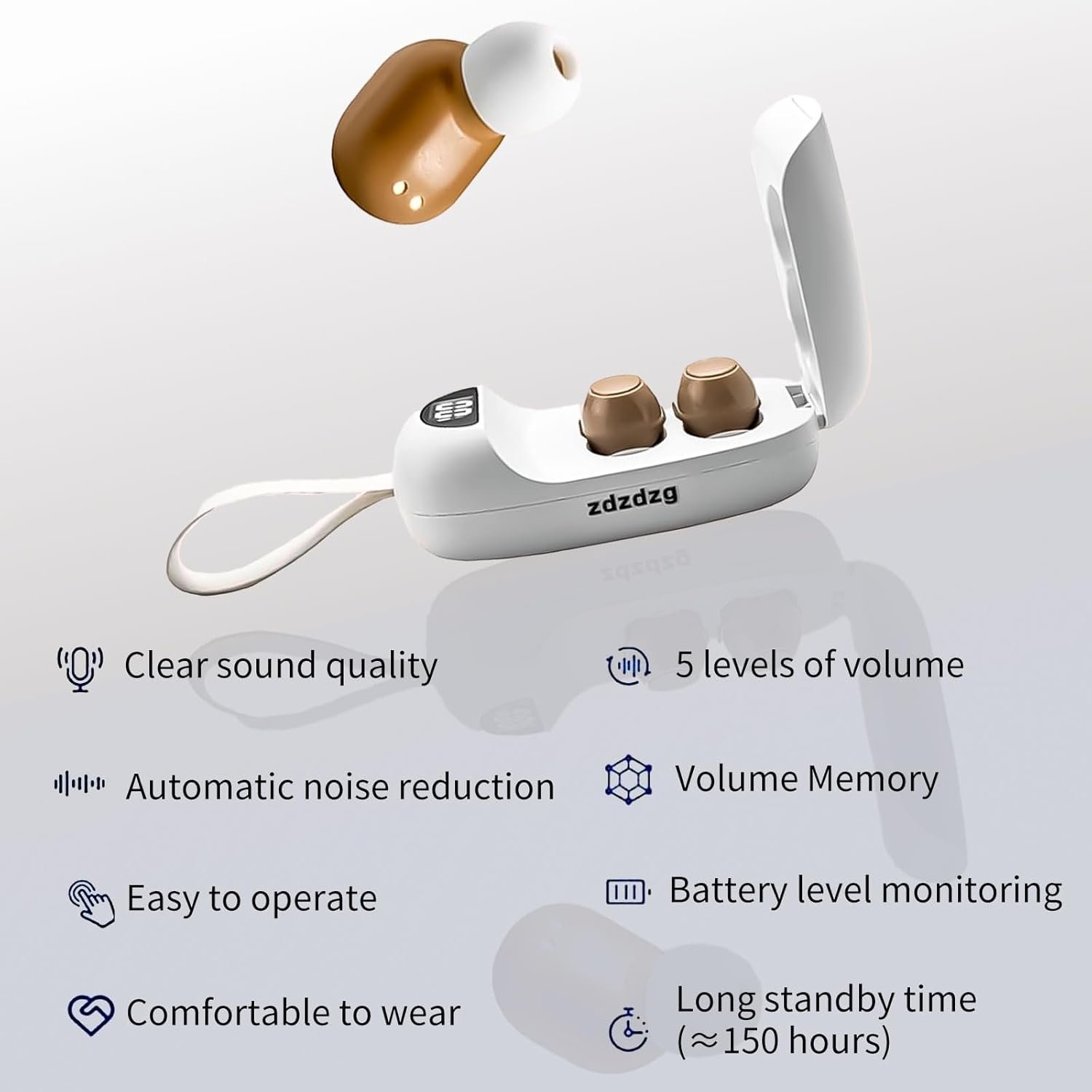 Hearing Aids for Seniors with Bluetooth, Hearing Amplifier w...