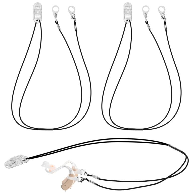 3 Pieces Hearing Aids Clip Holder Portable Hang Rope Anti lo...
