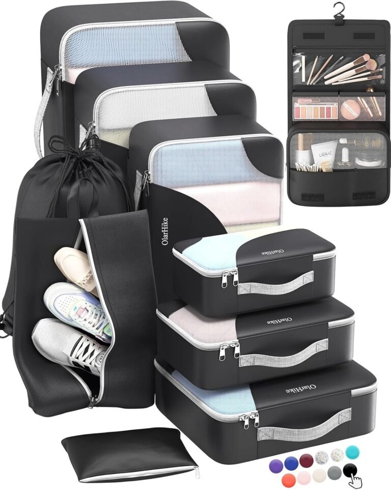 Luggage organizer packing cubes