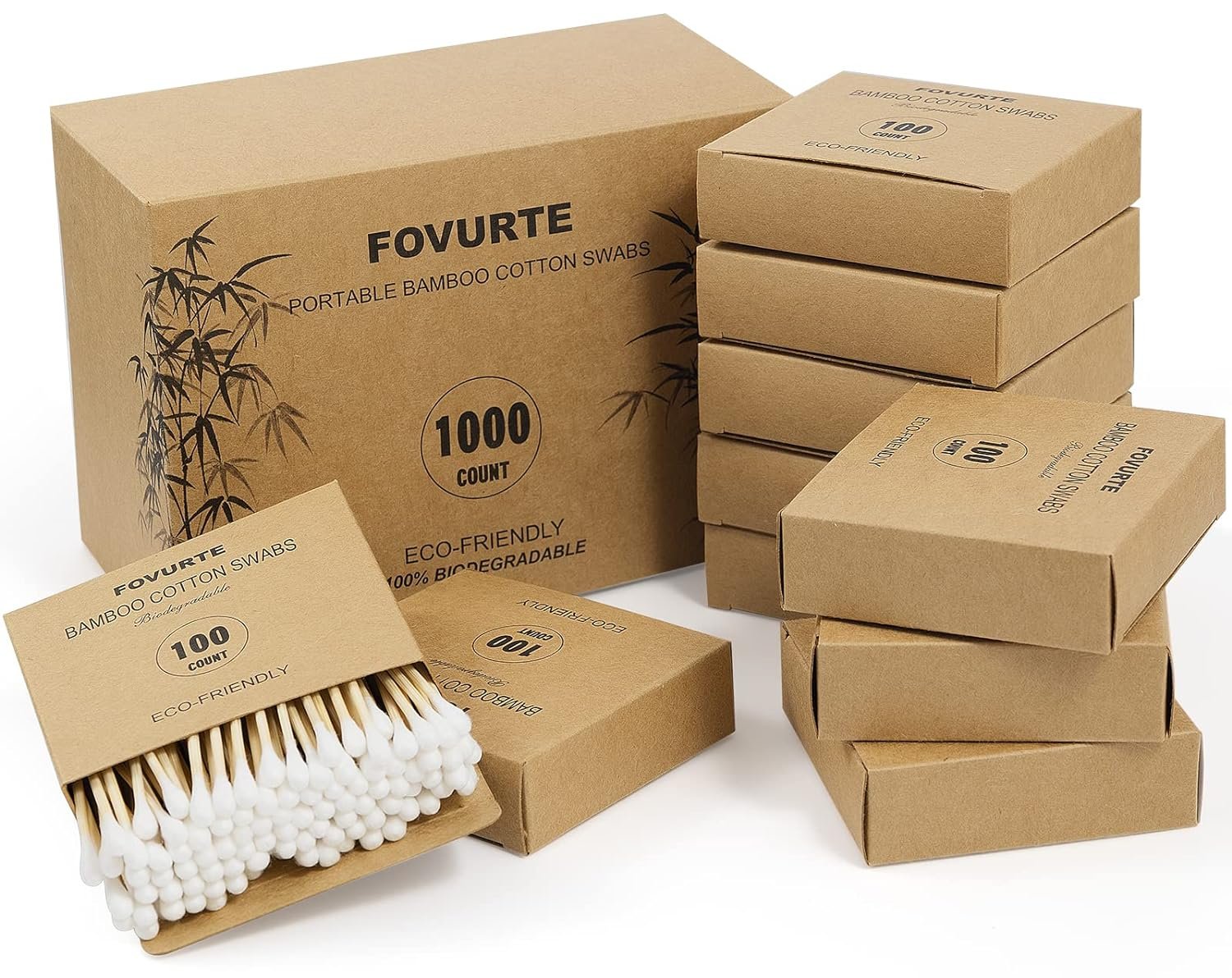 Cotton swabs and pads travel pack