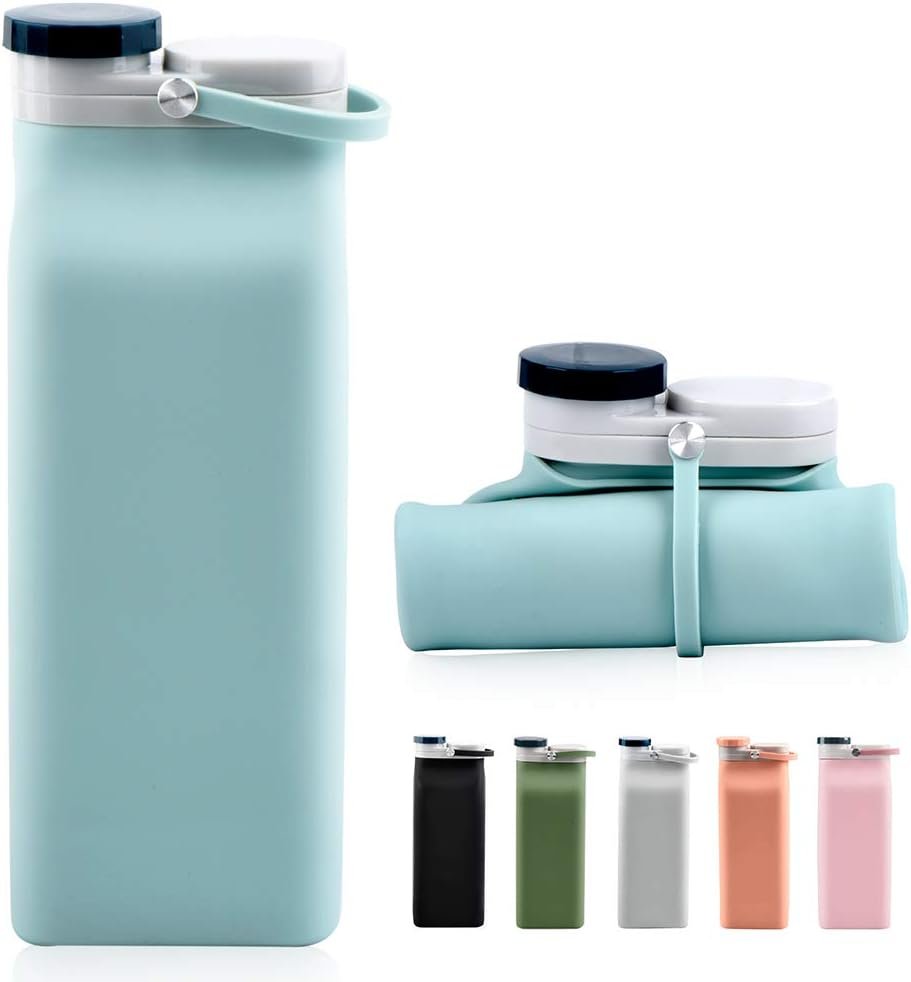 Reusable water bottle for flights