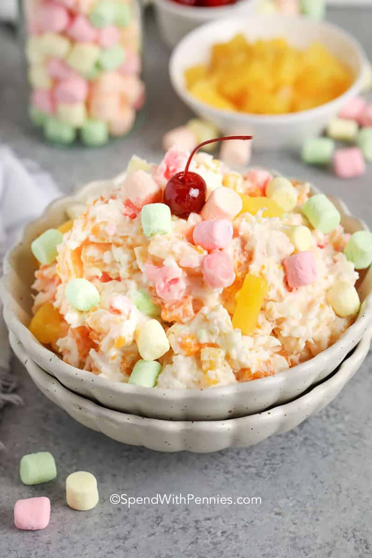 bowl of Ambrosia Salad