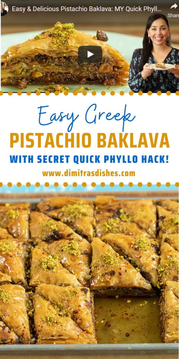 Easy Greek Pistachio Baklava With My Secret Quick Phyllo Hack!