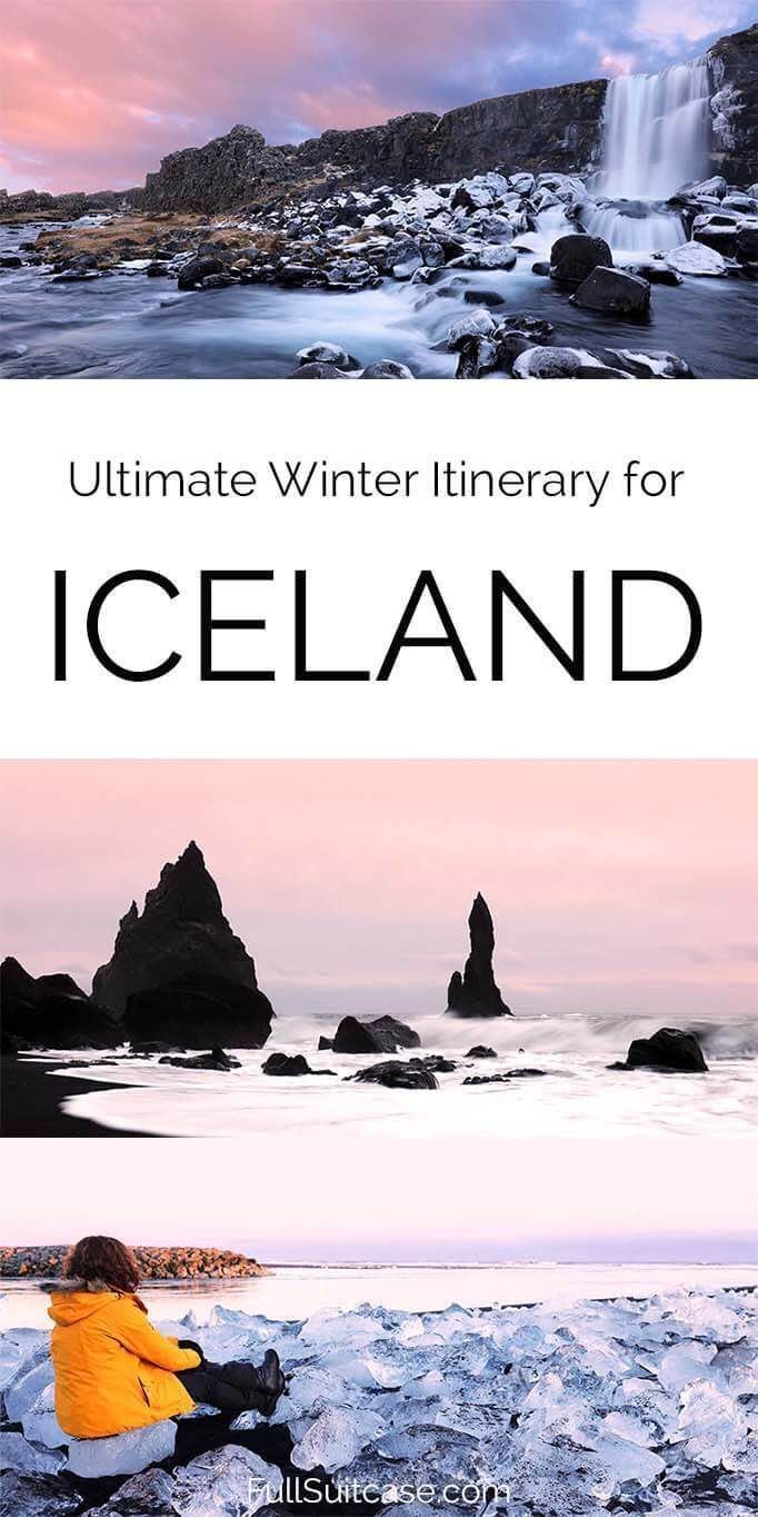 Epic Iceland Winter Trip Itinerary for One Week (+Map & Printable Pdf)