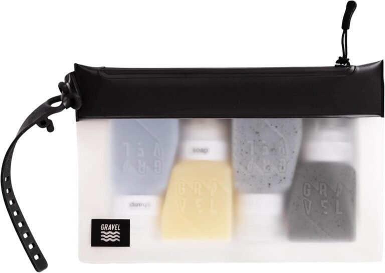 Reusable silicone travel bottles