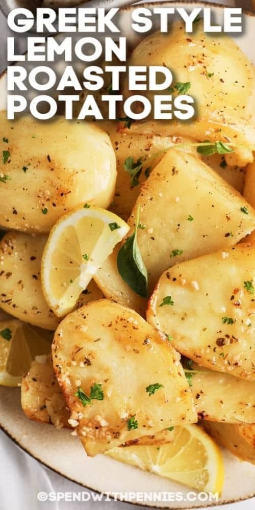 Greek Style Lemon Roasted Potatoes