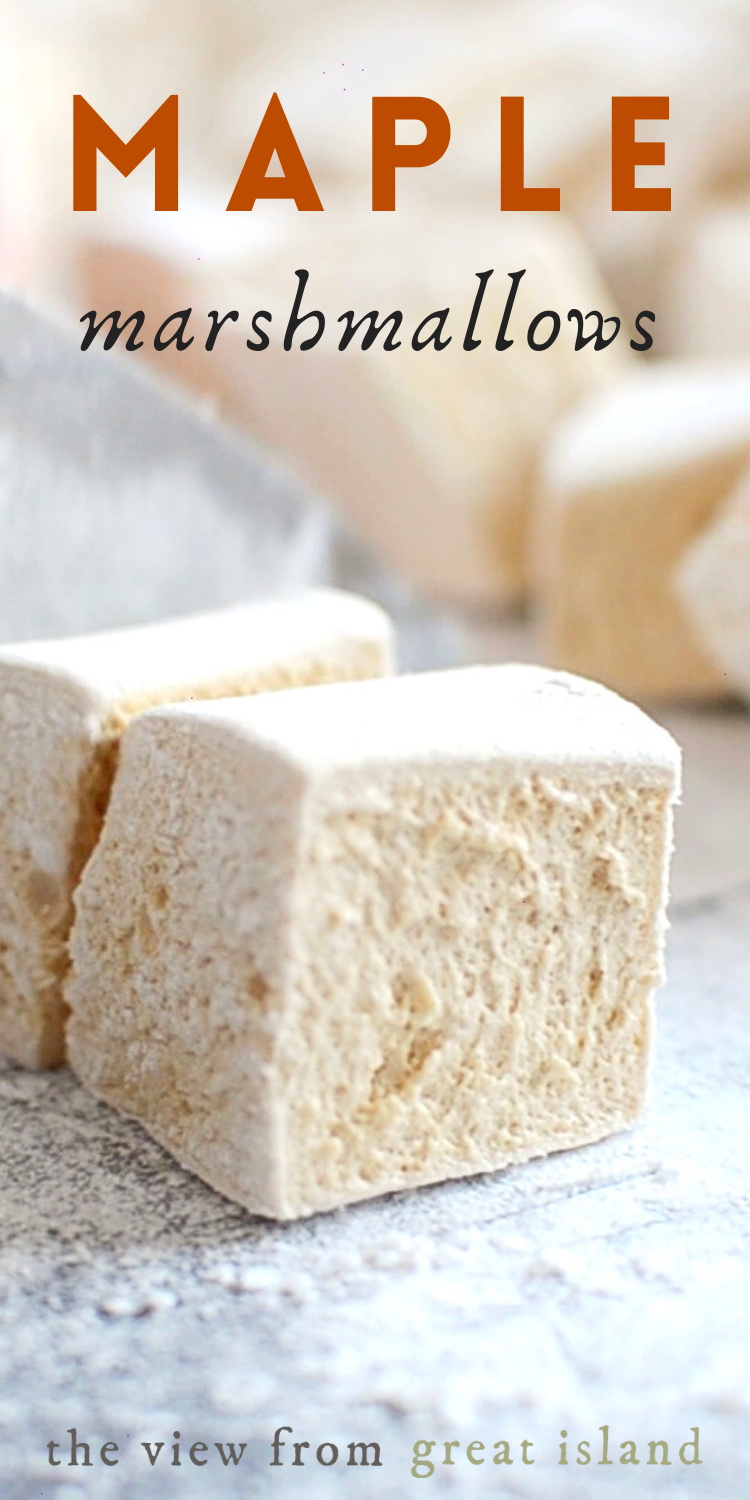 Homemade Maple Marshmallows