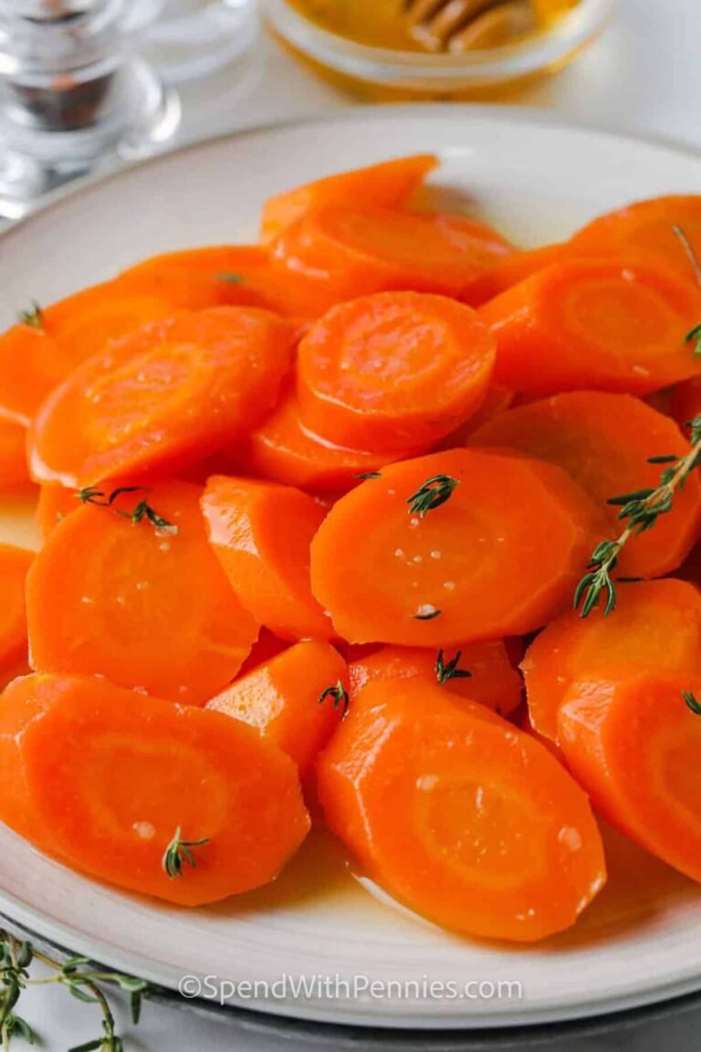 plated Honey Glazed Carrots