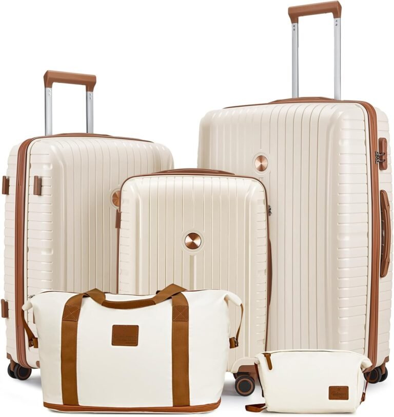 Luggage set with spinner wheels