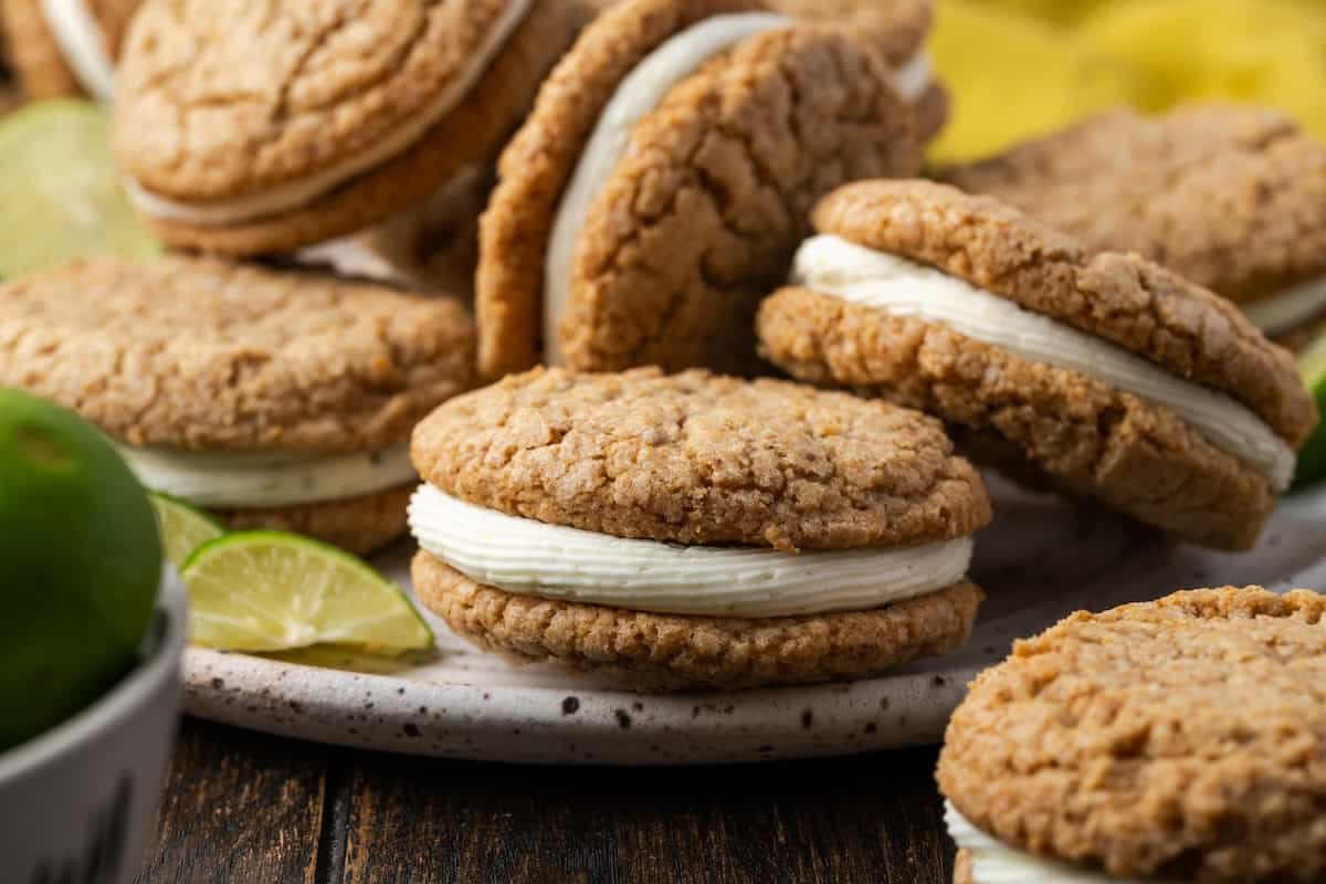 Key Lime Sandwich Cookies | Cookies & Cups