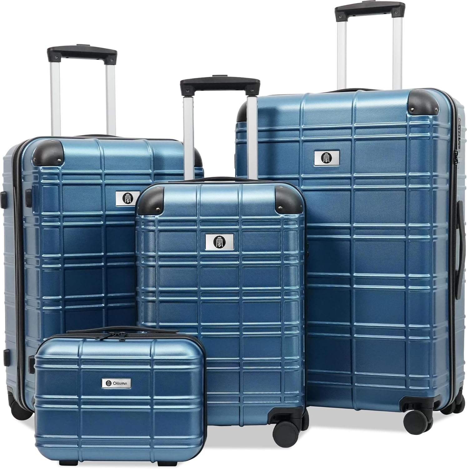 Luggage set with spinner wheels