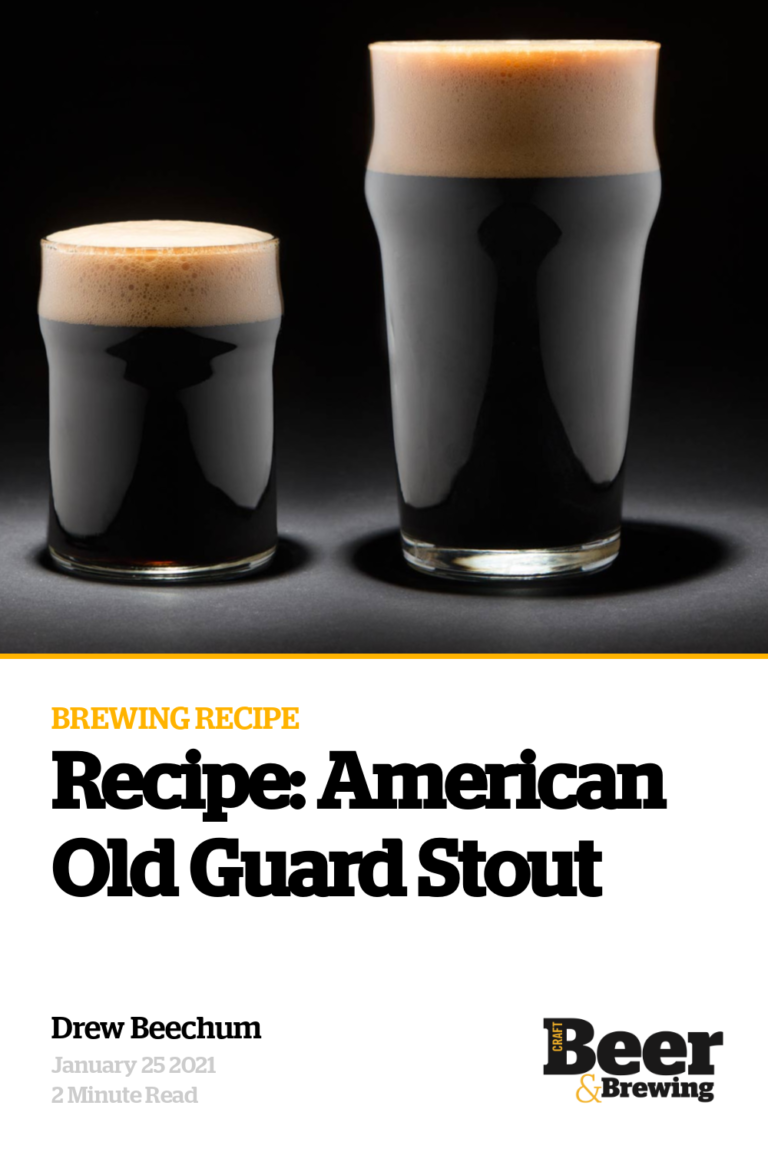 Recipe: American Old Guard Stout