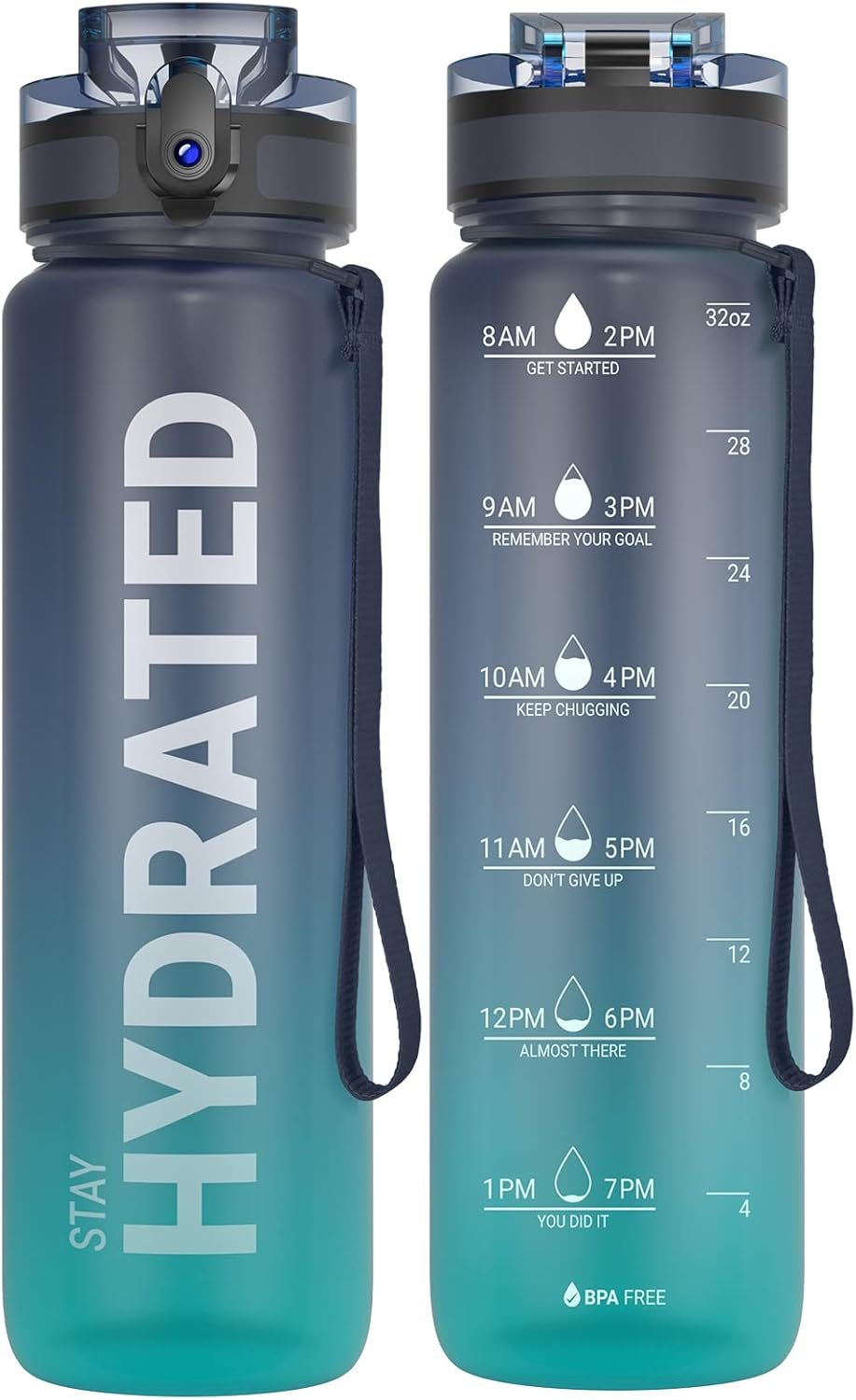 Reusable water bottle for flights