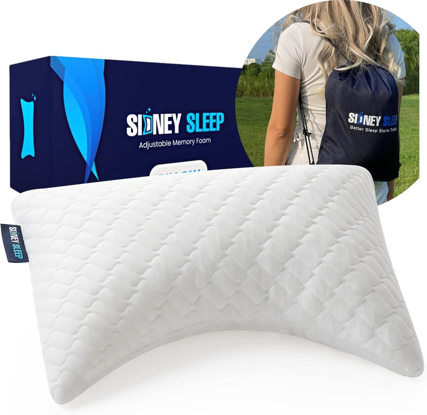 Travel pillow for hotel stays