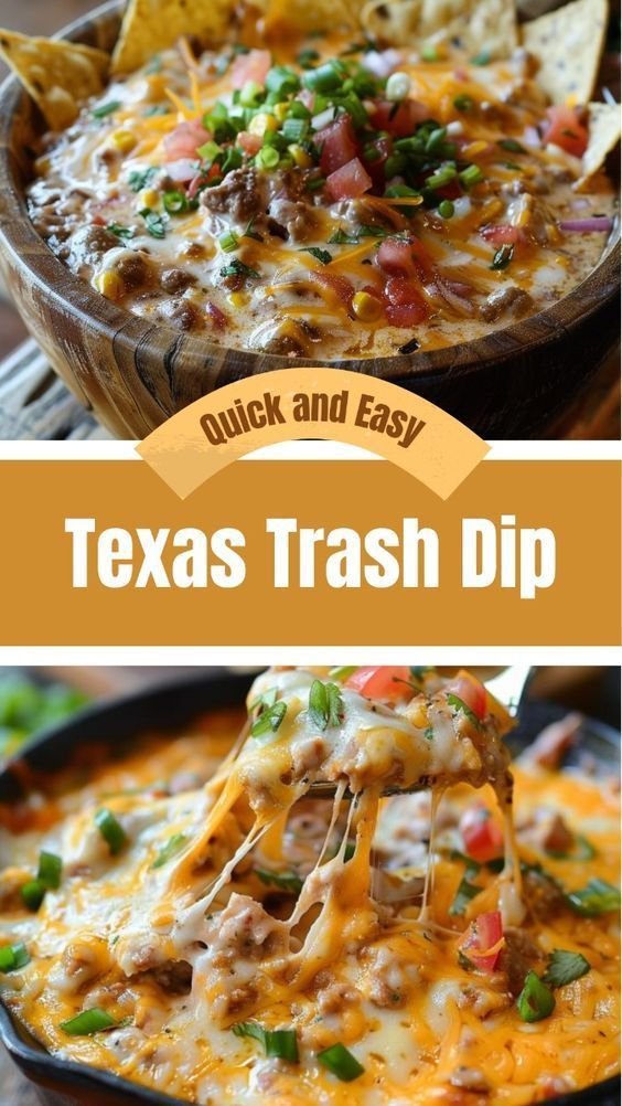 Texas Trash Dip: A Gooey, Cheesy Party Favorite