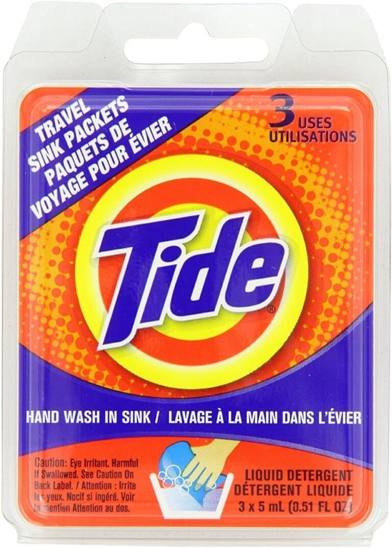 Travel laundry detergent packets