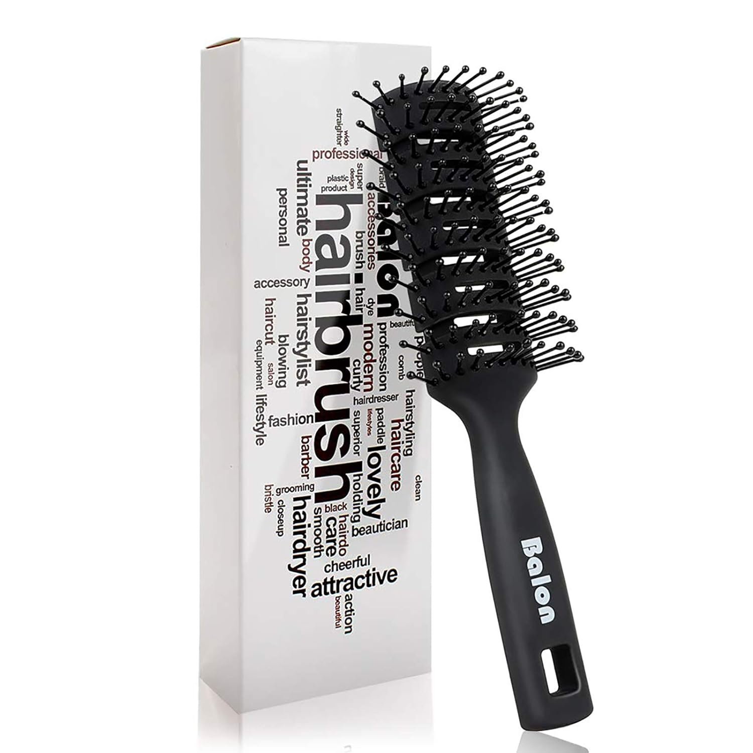 Compact hairbrush