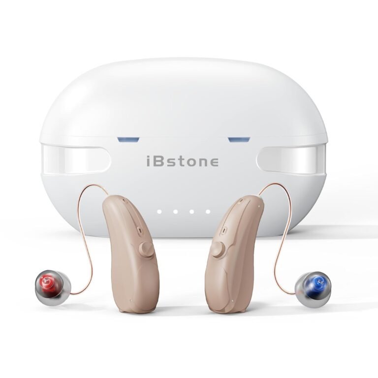 iBstone HearEase Rechargeable Hearing Aids for Seniors & Adu...