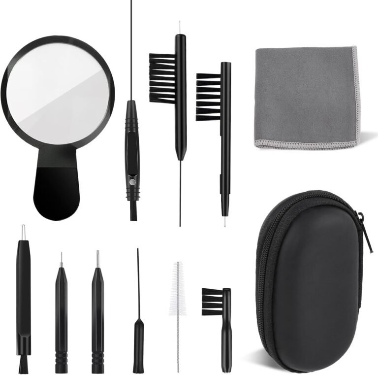 WXJ13 Hearing Aid Cleaning Kit, 13 Pieces, Includes Nylon Br...
