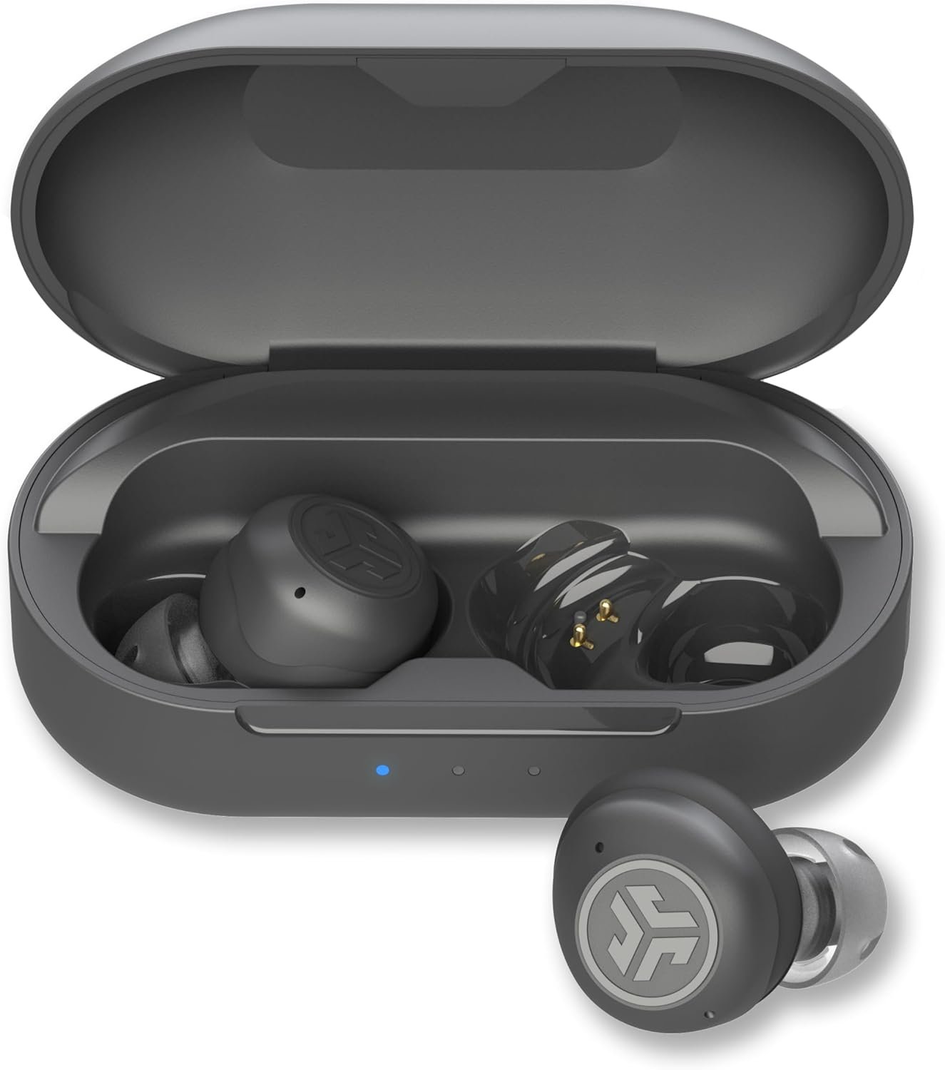 JLab Hear OTC Hearing Aid & Earbuds, Graphite, Traditional E...