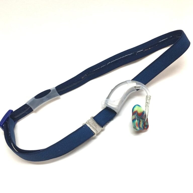 Headband for Hearing Aid Retention (Navy) (Child)