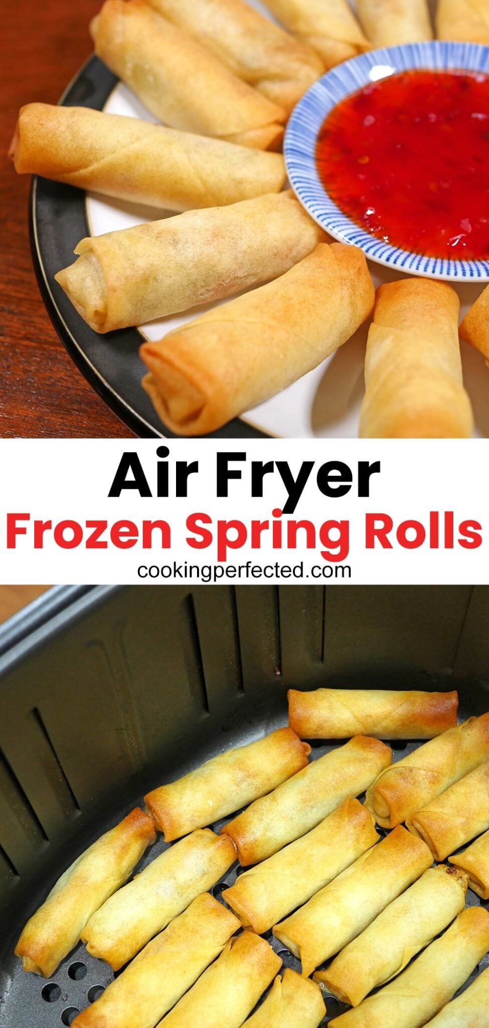 Air Fryer Frozen Spring Rolls
