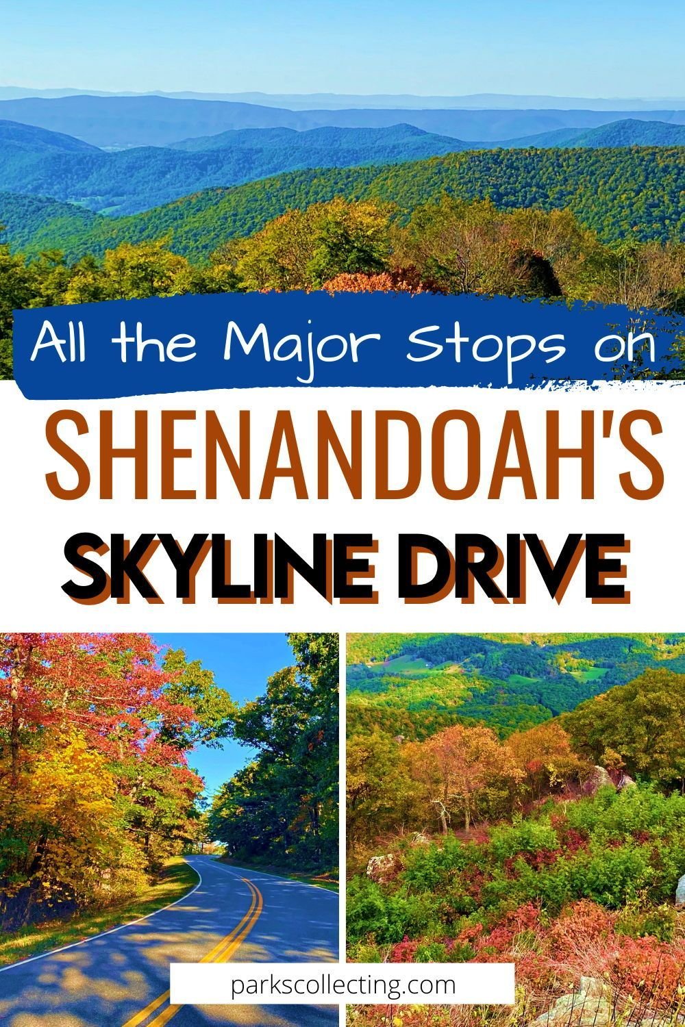 All The Major Stops on Shenandoah's Skyline Drive