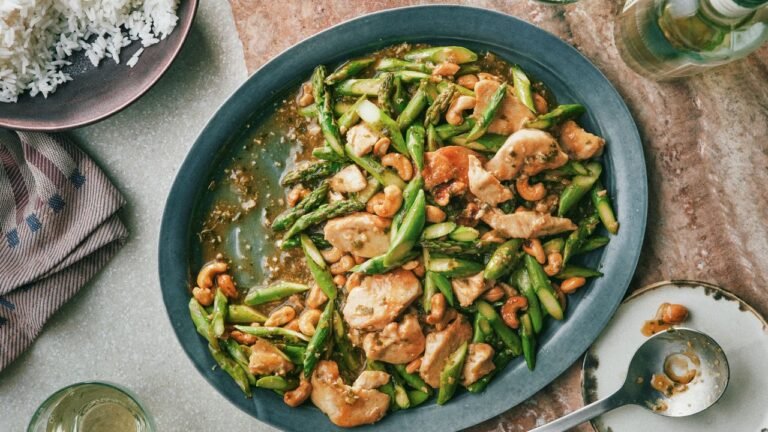 Cashew Chicken and Asparagus Recipe